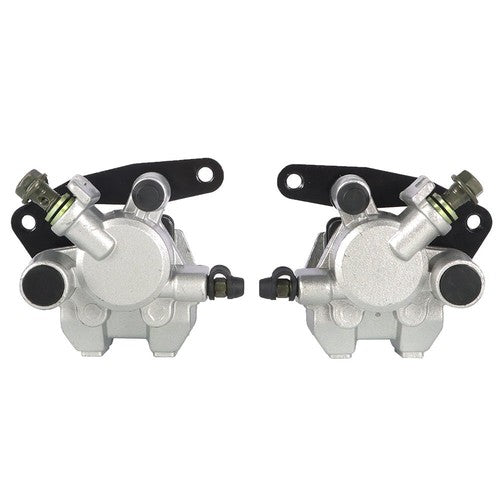 DURAFORCE Front Brake Calipers & Disc Rotors For Yamaha Big Bear 400 YFM400F 4x4 2000-2006