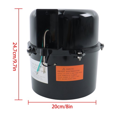 DURAFORCE Air Supply Silencer Blower Motor for Pool and Spas 1.5HP 120V 7.3 AMPS 6315141