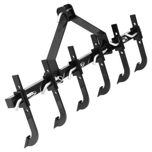DURAFORCE 48" Chisel Plow Scarifier Detachable W/ 6 Shank For CAT-0 Cultivator