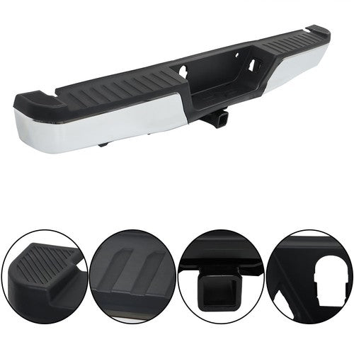 DURAFORCE For Ford F-150 2015-2020 Chrome Steel Rear Step Bumper Assembly New w/ Max Tow
