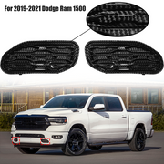 DURAFORCE 68414296AA Front Bumper Grill Tow Hook Cover Bezel For 2019-2023 Dodge RAM 1500