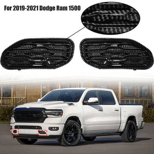 DURAFORCE 68414296AA Front Bumper Grill Tow Hook Cover Bezel For 2019-2023 Dodge RAM 1500