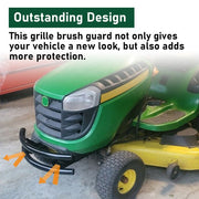 DURAFORCE 2-Bar Front Bumper Guard Lawn Protection W/ Stickers For John Deere 100 Series