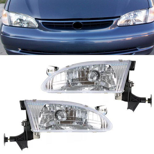DURAFORCE TO2502121 TO2503121 Headlight Set Left & Right for Toyota Corolla 1998-2000
