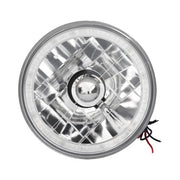 DURAFORCE 5-3/4"Inch Round LED Red Halo Style Halogen Crystal Clear Headlights Angel Eye