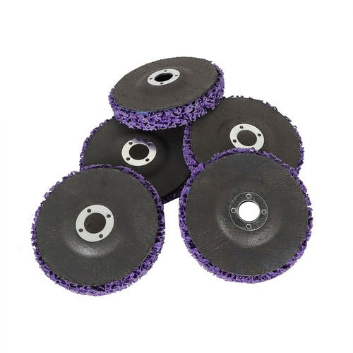 DURAFORCE 10 PackS 4"x5/8 Strip Discs Rust Remover Wheel Paint Removal Disc Angle Grinder