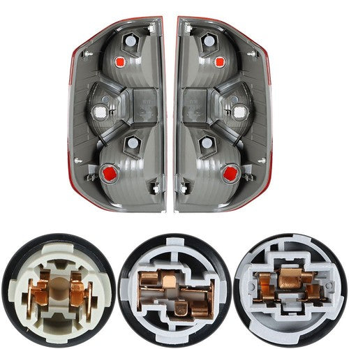 DURAFORCE Rear Brake Tail Lights Red FOR 2014-2020 Toyota Tundra Driver & Passenger Side