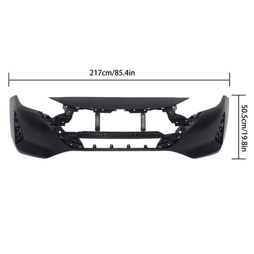 DURAFORCE Plastic For Nissan sentra S/SV/SR 2024 Black Front Bumper Cover Primed New