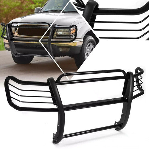 DURAFORCE Black Grill Brush Guard Light Protector for Toyota Tacoma 1998-2004