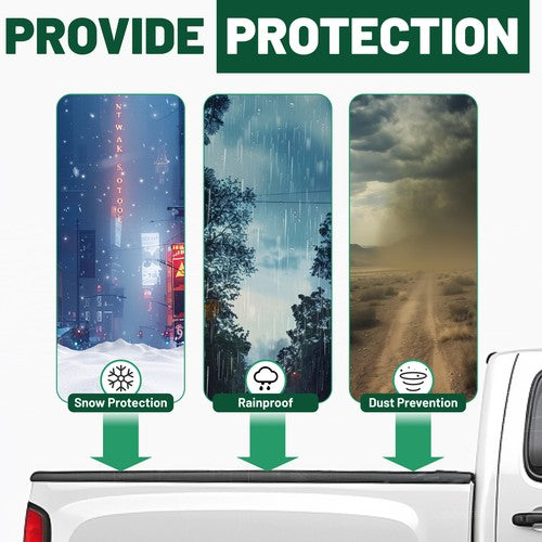 DURAFORCE For DODGE RAM 1500/2500/3500 1994-2001 2002 6.5ft Bed Soft Roll-Up Tonneau Cover