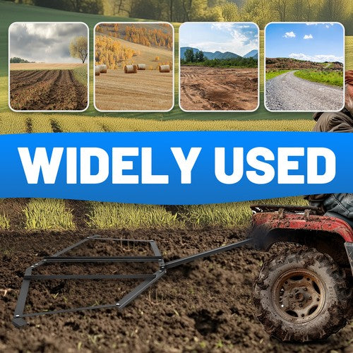Driveway Drag Tow Behind Drag Harrow 72 Inch Width Steel Gravel Grader For ATV UTV