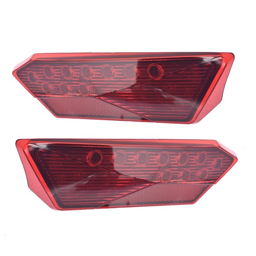DURAFORCE Nice Red LED Tail lights For Polaris RZR 1000 Tubro Pair XP 900 900s Platics USA