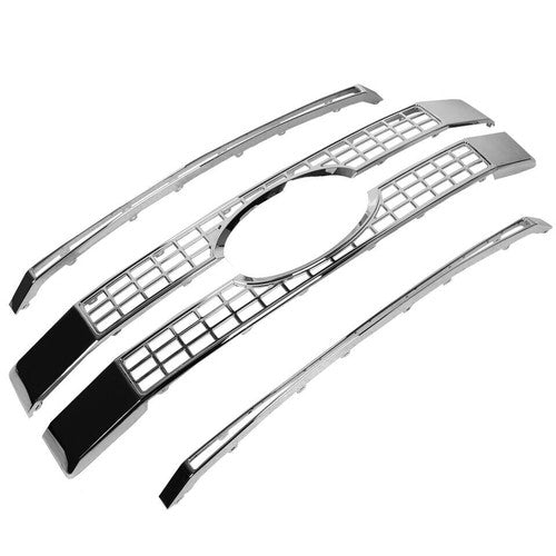For 17 19 Ford F250 F350 F450 Super Duty Chrome Grille Full Overlay Cover Trim