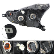 DURAFORCE Fit For Nissan Versa S SV 20-21 Headlight Right Lamps Chrome Housing Clear Lens