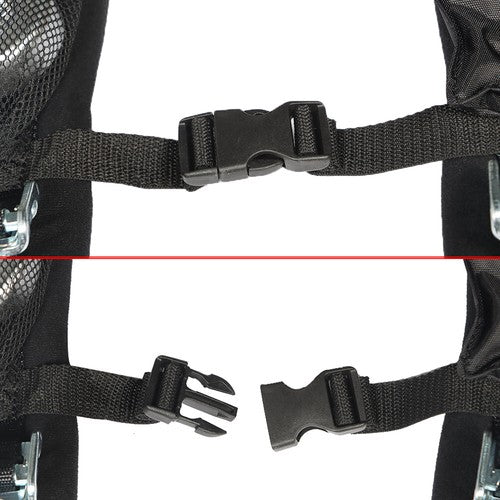 DURAFORCE 4 Pack ATV Seat Belt Harness 4 Point 2" Padded Black For Polaris RZR XP S 4 1000