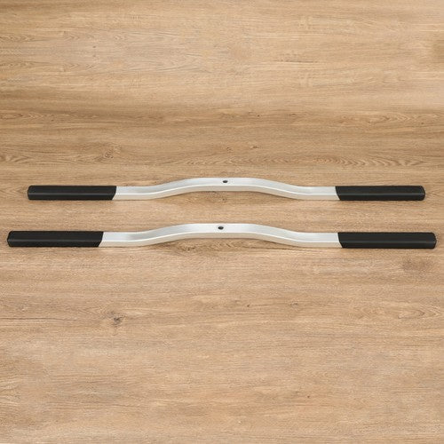 Universal 2 Piece Snowmobile Trailer Ski Tie Down Hold Down Bars With Black Boots