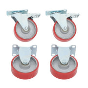 DURAFORCE 4 Inch - 4 Industrial Casters - two with brakes, two without