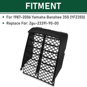 DURAFORCE Black Radiator Cover & Front Panel Grill For 1987-2006 Yamaha Banshee YFZ350