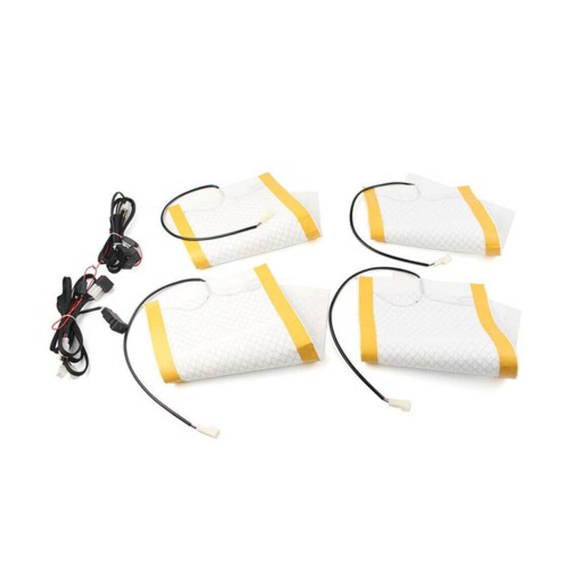DURAFORCE New Carbon Fiber Heated Seat Heater Pad Kit Car Switch 12V Universal Trucks