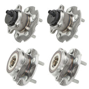 DURAFORCE 4Pc Front Rear Wheel Hub Bearings FWD For Toyota RAV4 06-12 Scion tC 11-16 New