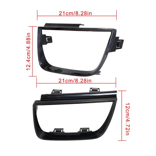 DURAFORCE Black Set Of 4 Fit For Chevy Camaro Series 2010 - 2013 Tail Light Bezel Covers