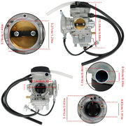 DURAFORCE C02257 Carburetor for UTV ATV Hisun 400cc HS400 YFM350 YFM400 YFM450 Carb