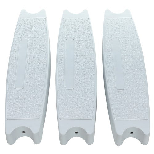 DURAFORCE 3pcs Universal 18" Swimming Pool Ladder Steps Molded Rung Pedal Accessory Tread