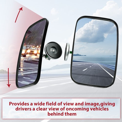 DURAFORCE 2 Magnetic Backup Mirrors For Skid Steer John Deere w/BLIND SPOT MIRRORS 600lbs
