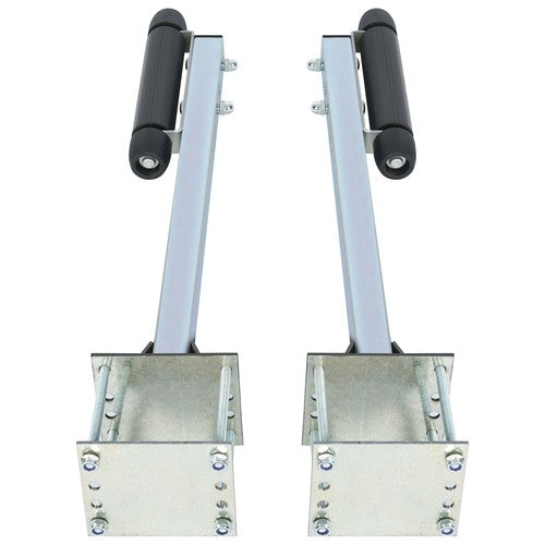 Pair Steel Boat Trailer Pontoon Roller Guide On Zinc Plated for Sailboat Trailer