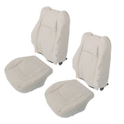 DURAFORCE For Chrysler 300C 2005-2010 4PCS Both Side Bottom&Top Seat Cover Lt Gray Leather