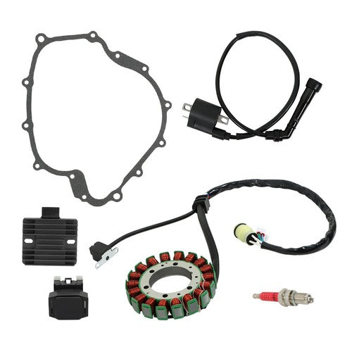 DURAFORCE For 2004-2007 Yamaha Rhino 660 YXR660 Ignition Coil & Stator Regulator Relay Kit