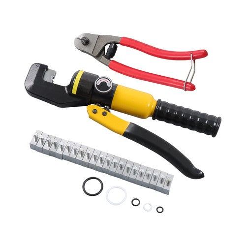 DURAFORCE 10Ton Hydraulic Crimper Tool for 1/8" to 3/16" Stainless Steel Cable Railing Kit