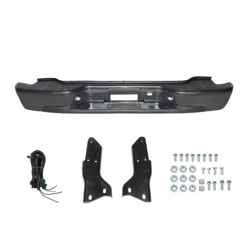 DURAFORCE For Chevrolet Tahoe Suburban GMC Yukon 00-06 Black Steel Rear Step Bumper