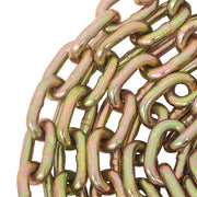 DURAFORCE Binder Transport Chain G80 Steel 7100Lbs Tow Chain 3/8In × 20FT With Grab Hooks