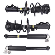 DURAFORCE 2 Front Strut & Spring Assys + 2 Rear Shock Absorbers For Chevy Malibu 2016-2023