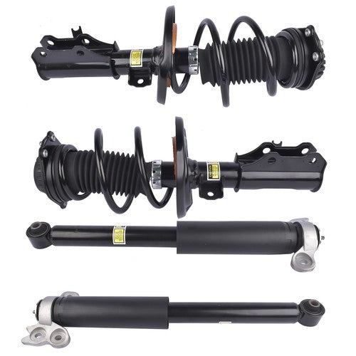 DURAFORCE 2 Front Strut & Spring Assys + 2 Rear Shock Absorbers For Chevy Malibu 2016-2023