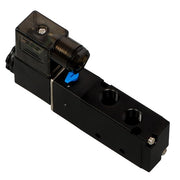 DURAFORCE 1/4" 5 Way 2 Position Namur Mount Directional Control Solenoid Air Valve 24V DC
