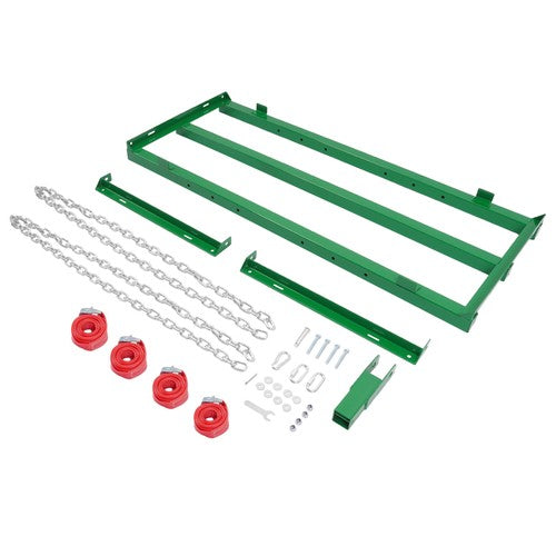DURAFORCE Yard Lawn Leveling Tool 4 Ft Drag Harrow W/Chaic For ATV/UTV Tractor