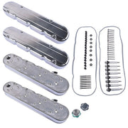 DURAFORCE LS Smooth Cast Aluminum Valve Cover w/Coil Mounts Cover for Chevy GM LS Polished