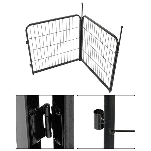 DURAFORCE 16 Panels 24x24 inch Dog Playpen Crate Fence Pet PlayPen Exercise Cage