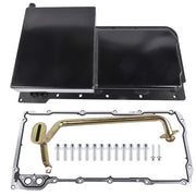 DURAFORCE Aluminum 7-QT Rear Oil Pan Kit for GM LS LS1 LS2 LS3 LS6 Engines 81004-R Black