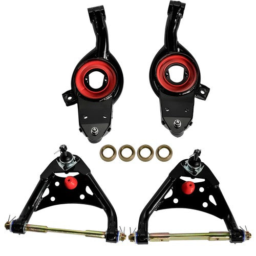 DURAFORCE Upper & Lower Tubular Control Arms Set of 4 For Impala Bel Air Biscayne 1965-70