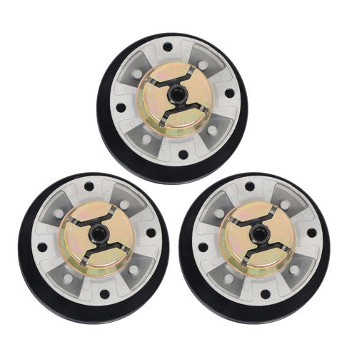 DURAFORCE AM121342 AM115720 AM116065 3x Spindle Assembly w/Pulley For John Deere AM115528