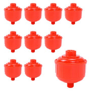 DURAFORCE 10PCS DISPOSABLE INLINE AIR FILTERS FIT FOR HVLP Paint Spray Gun Universal Red