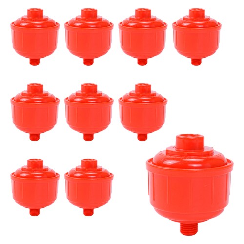 DURAFORCE 10PCS DISPOSABLE INLINE AIR FILTERS FIT FOR HVLP Paint Spray Gun Universal Red
