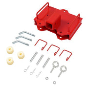 DURAFORCE 2'' Forklift Trailer Hitch Receiver Tow Hitch Attachments for Dual Pallet Fork