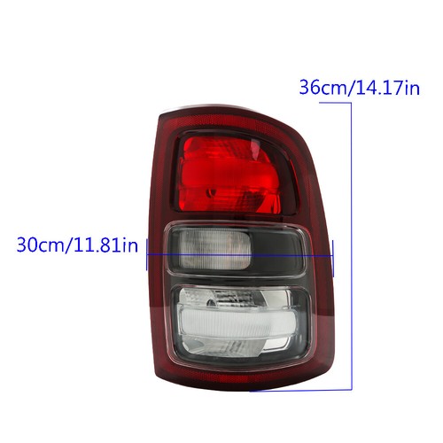 DURAFORCE Red Rear Clear Right Tail Light Fit For RAM 2500 3500 2019-2022 Lamp RH Halogen