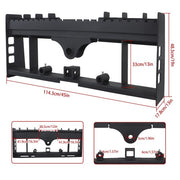 DURAFORCE 2500lb Wolfequip Pallet Fork Skid Steer Frame Receiver Hitch & Hay Spear Sleeves
