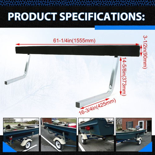 DURAFORCE 2PCS Adjustable Boat Trailer Bunk Board Guide-on 61" Feet Rail Sailboat Trailer