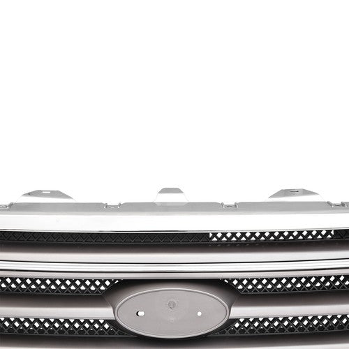 DURAFORCE Front Bumper Lip Upper Grille Assembly Chrome Grill 2013-2019 for Ford Taurus